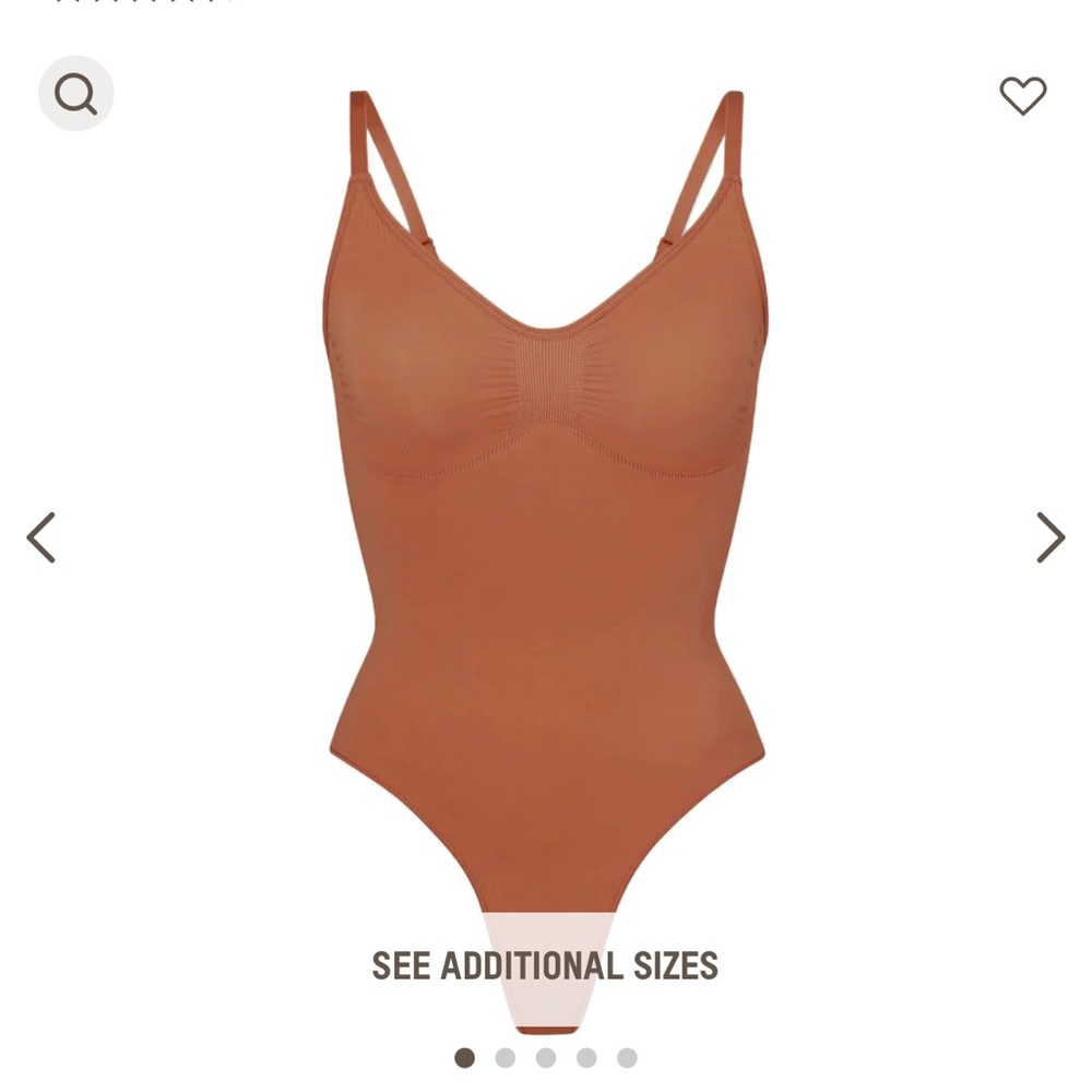 SKIMS SEAMLESS SCULPT THONG BODYSUIT | BRONZE